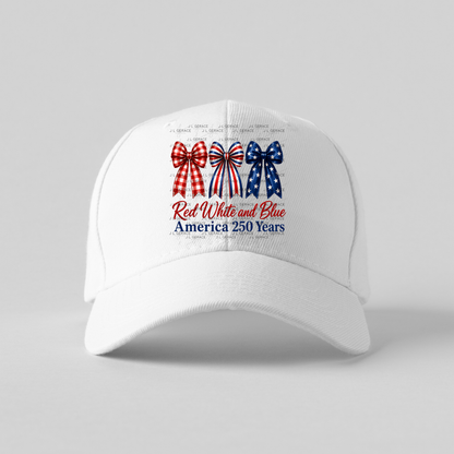 Red White and Blue America 250 Years PNG Design