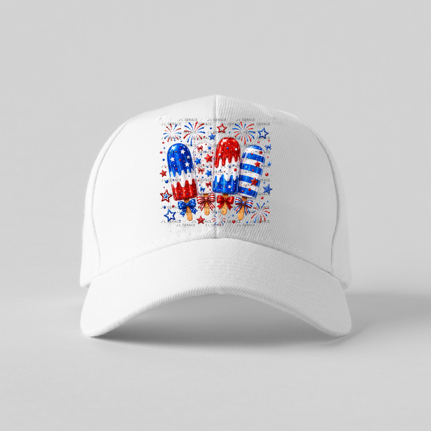 Patriotic Popsicles Fireworks PNG Design