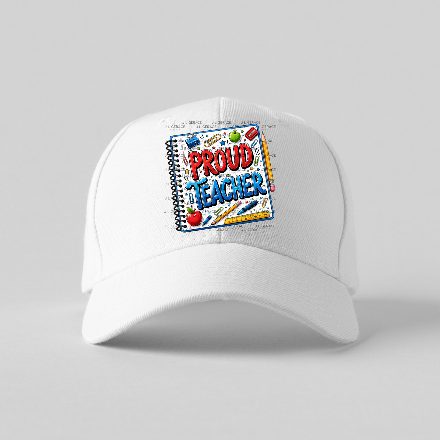 Bold Proud Teacher School Supplies PNG Digital Download