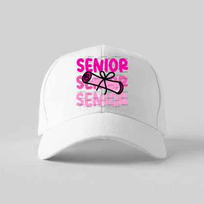 Senior PNG – Pink Diploma Graduation Lettering Design