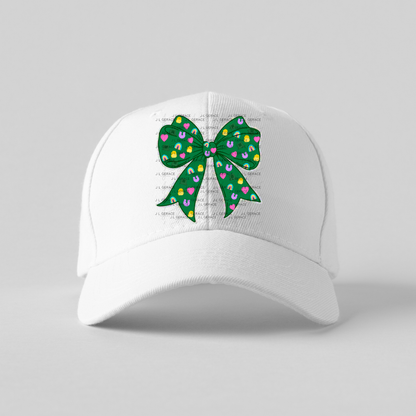 St Patrick Lucky Bow PNG, Rainbow Shamrock Glitter Bow Design, Sublimation PNG Download