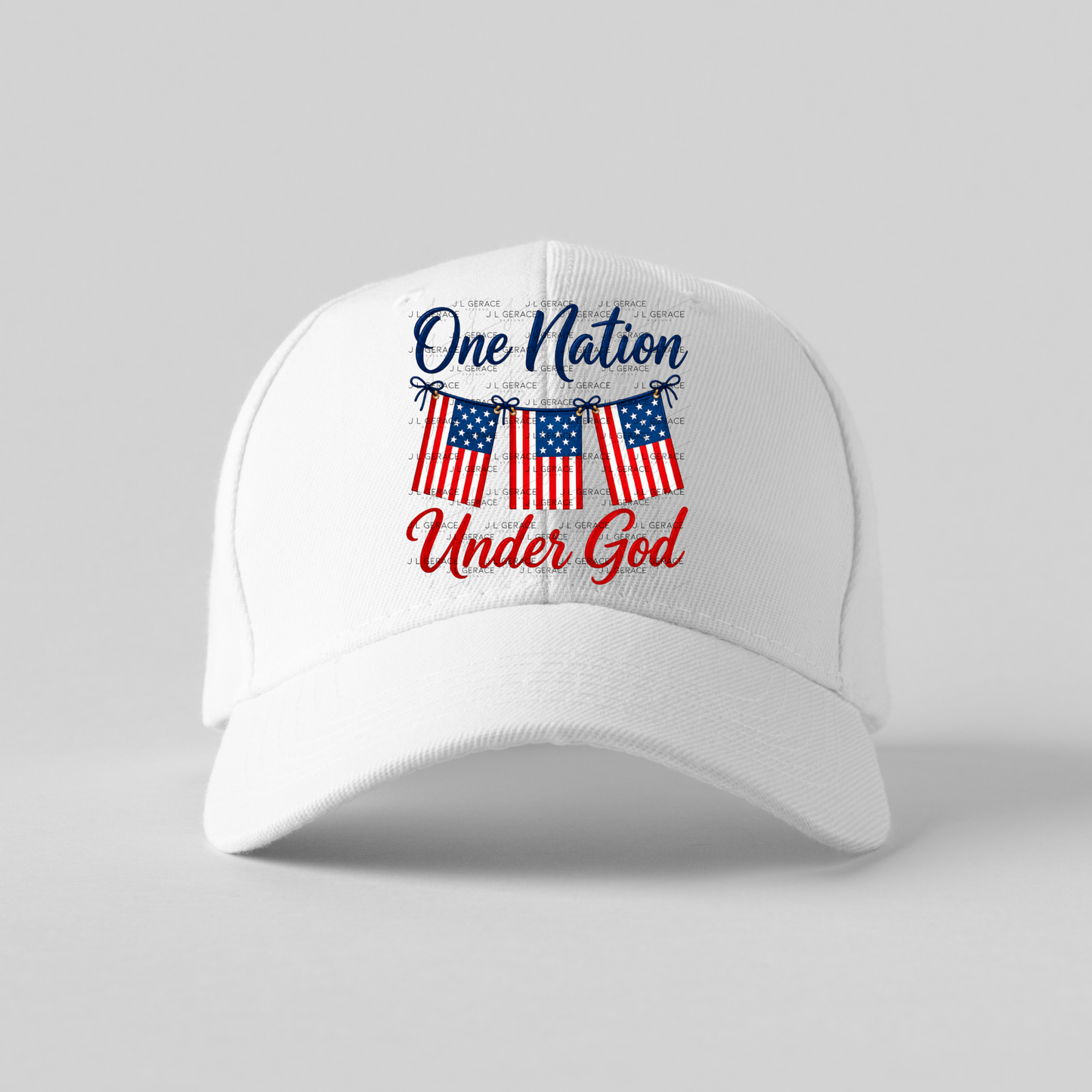 One Nation Under God Patriotic PNG Design