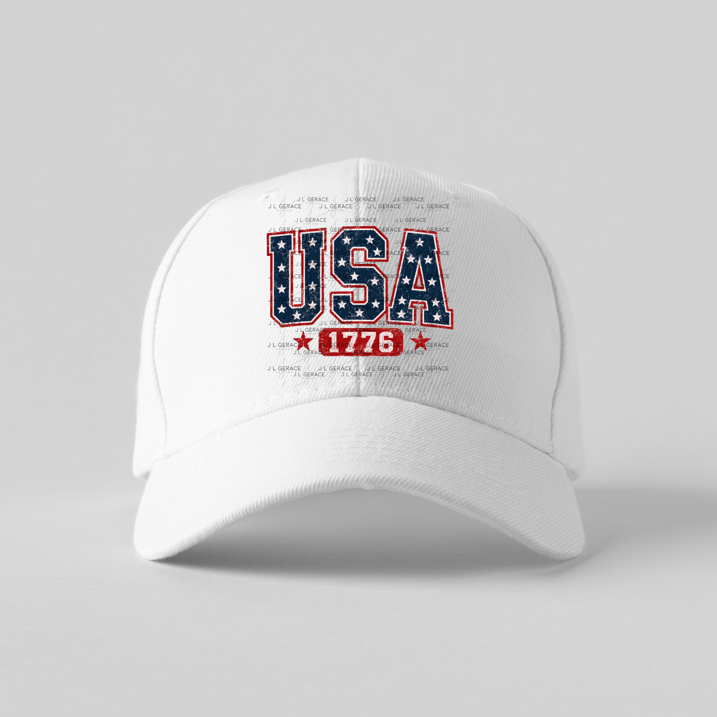 USA 1776 Distressed Patriotic PNG Design
