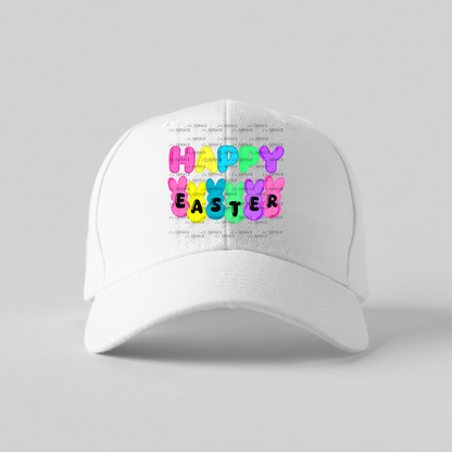 Happy Easter Bunny Clipart Sublimation PNG Peeps Bunny Letter Design