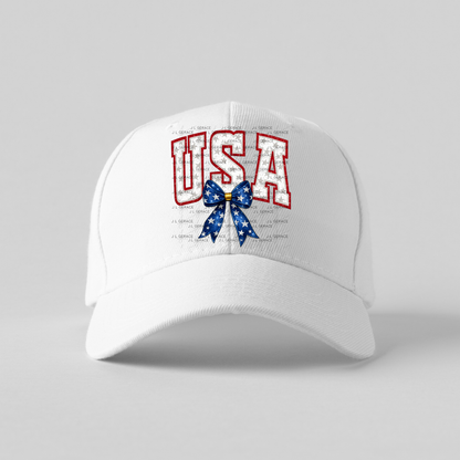 USA Bow Patriotic PNG Design