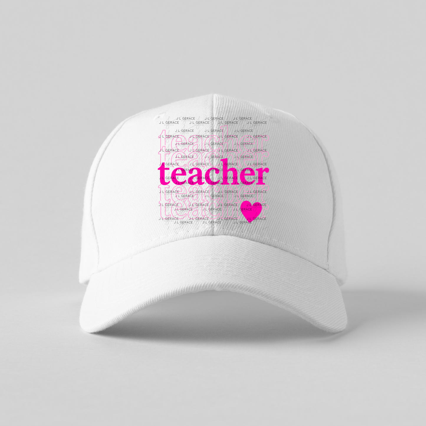 Teacher Teacher Heart Pink PNG Digital Download