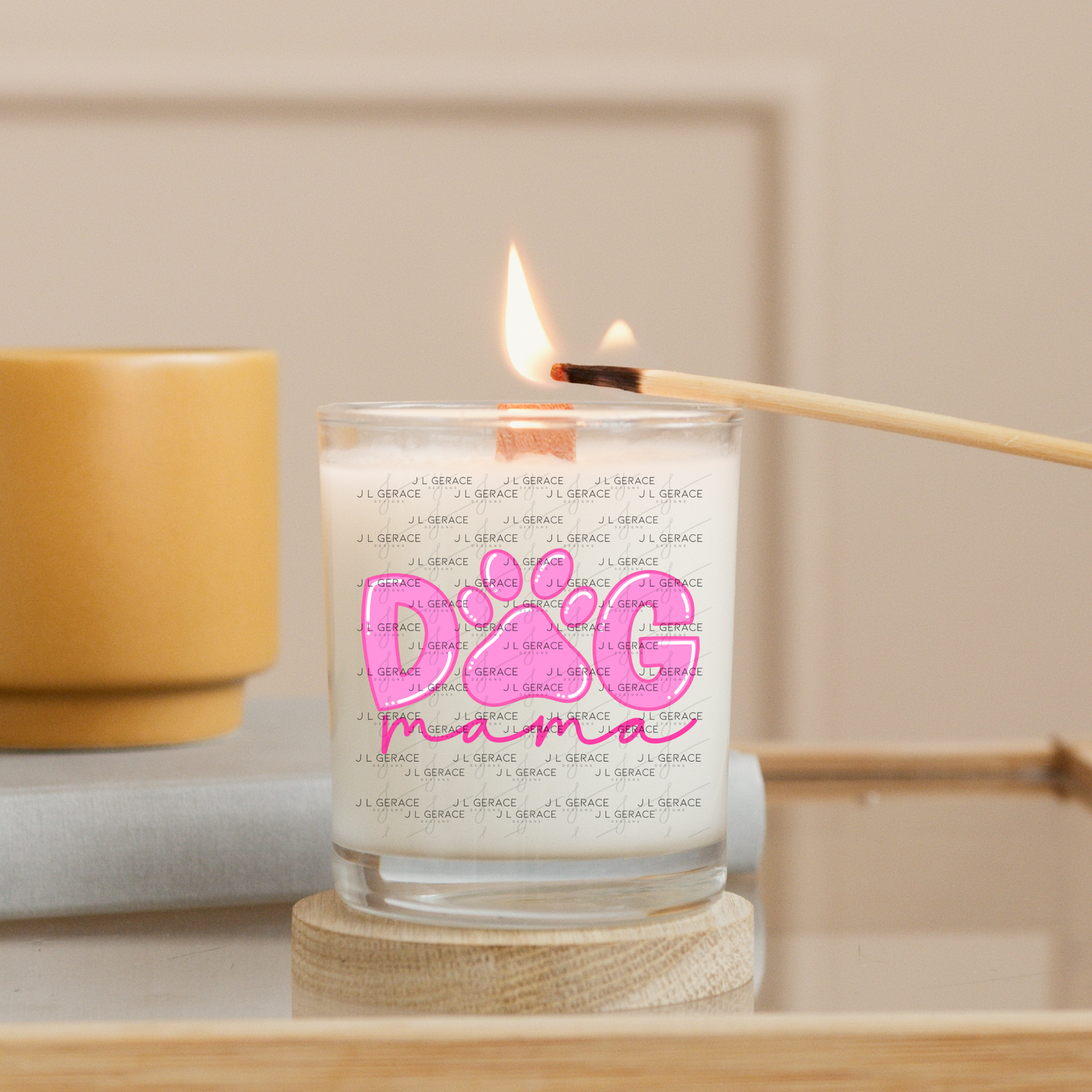 Dog Mama PNG – Pink Paw Print Mothers Day Sublimation Design