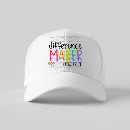 Difference Maker Rainbow Teacherlife PNG Digital Download (2 Colors)