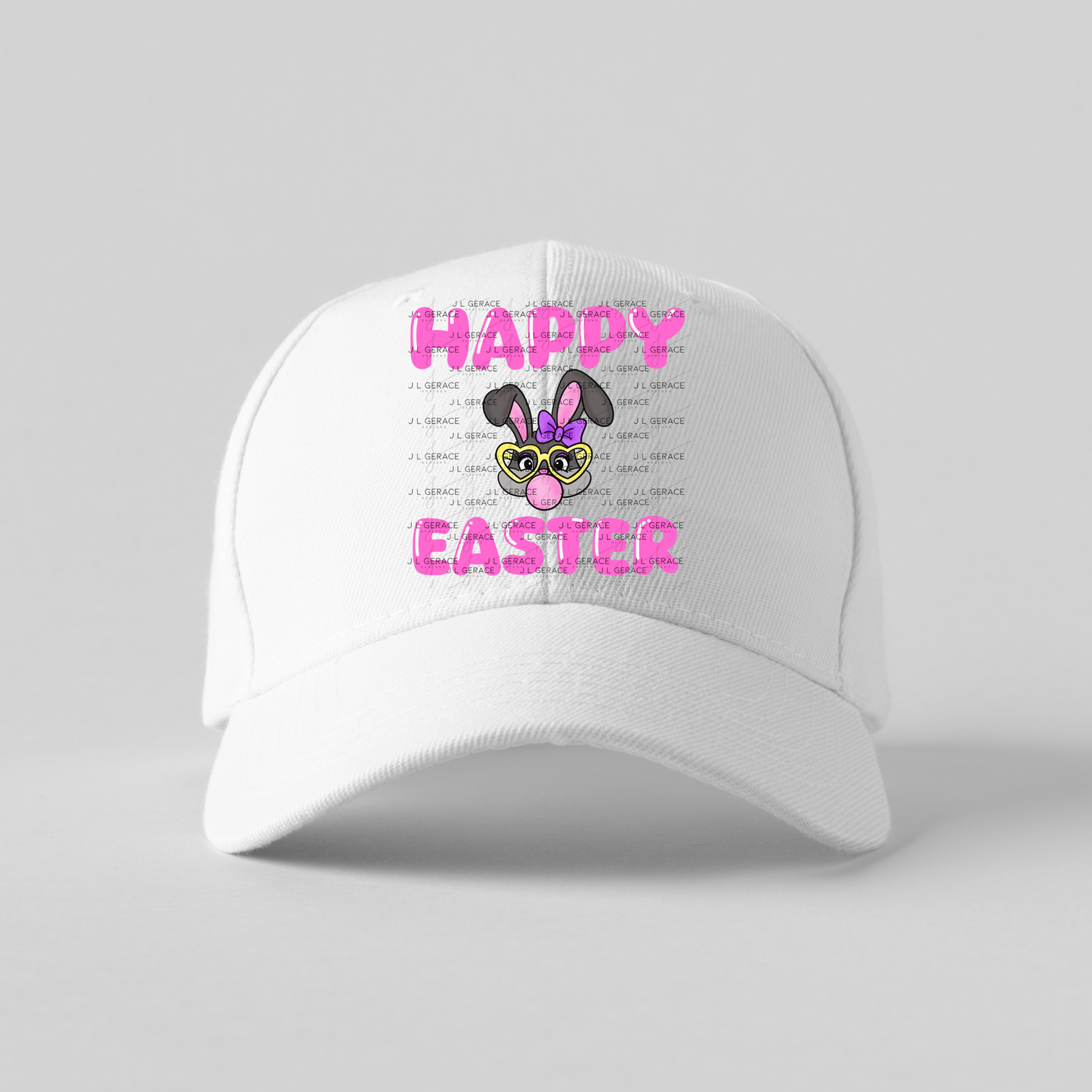 Happy Easter Bunny Glasses Bubblegum Clipart Sublimation PNG