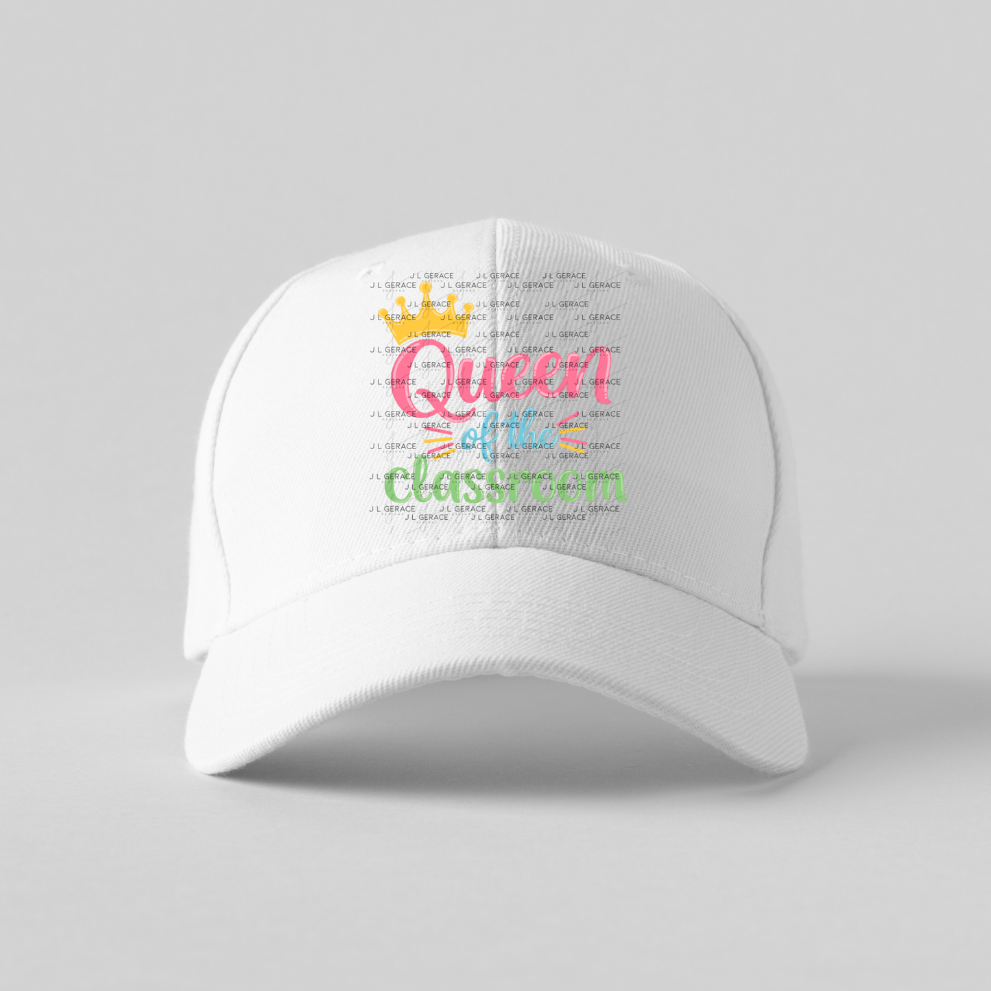 Queen of the Classroom Teacher Colorful PNG