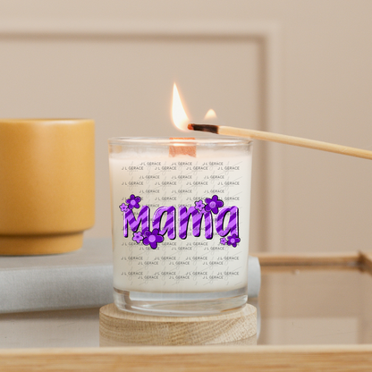 Mama Daisy Floral Purple PNG Design