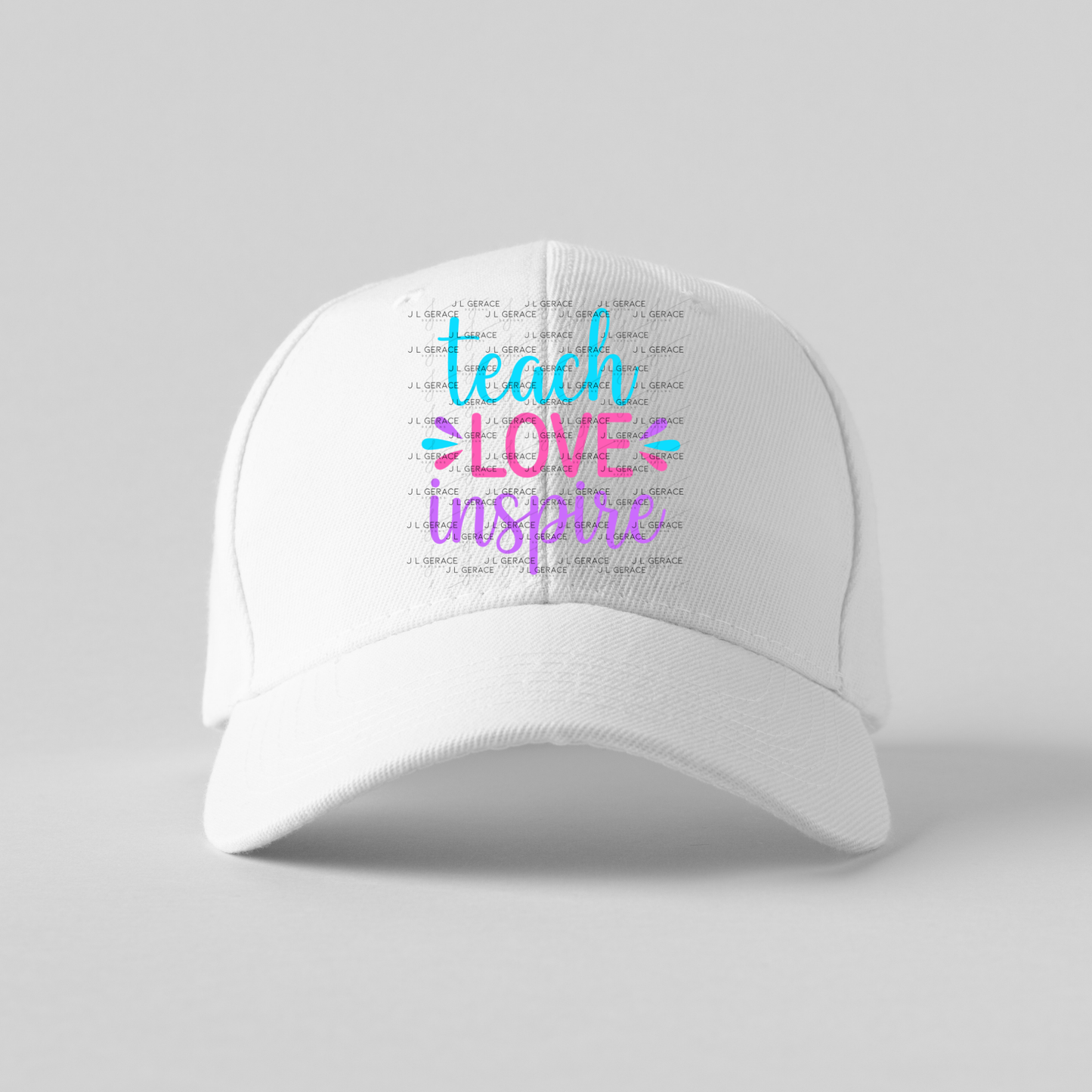 Teach Love Inspire Teacher Color PNG