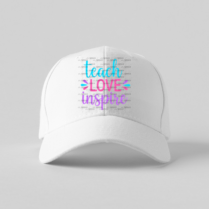 Teach Love Inspire Teacher Color PNG