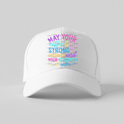 May Your Coffee Be Strong Teacher Colorful PNG
