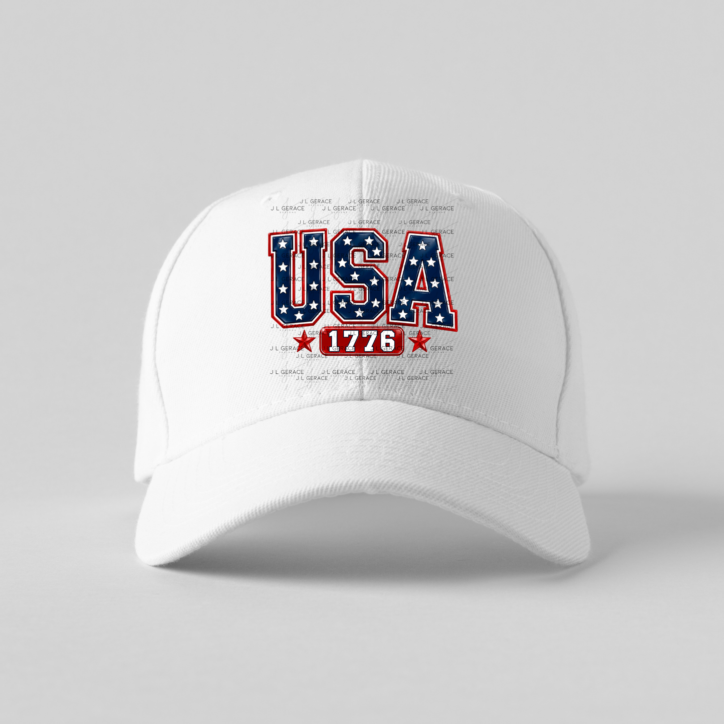 USA 1776 Glossy Patriotic PNG Design