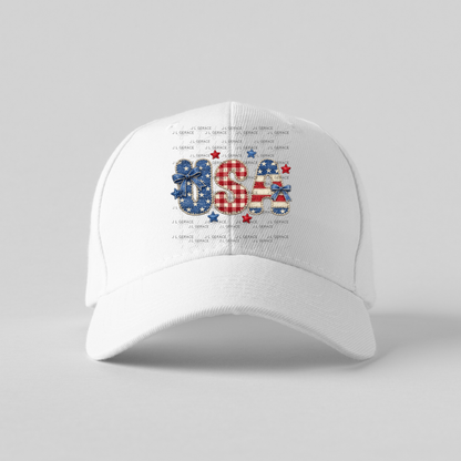 USA Chenille Patriotic PNG Design