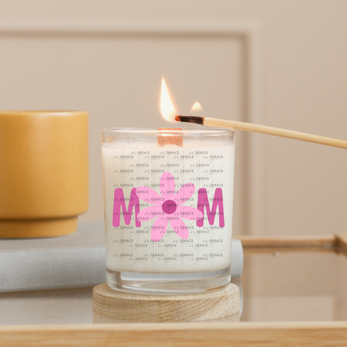Mom Daisy Floral Rose Pink PNG Design