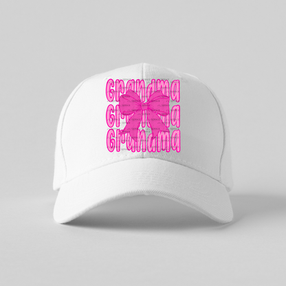 Grandma PNG – Pink Bow Layered Name Sublimation Design
