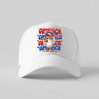 America Goose Hotdog Patriotic PNG Design