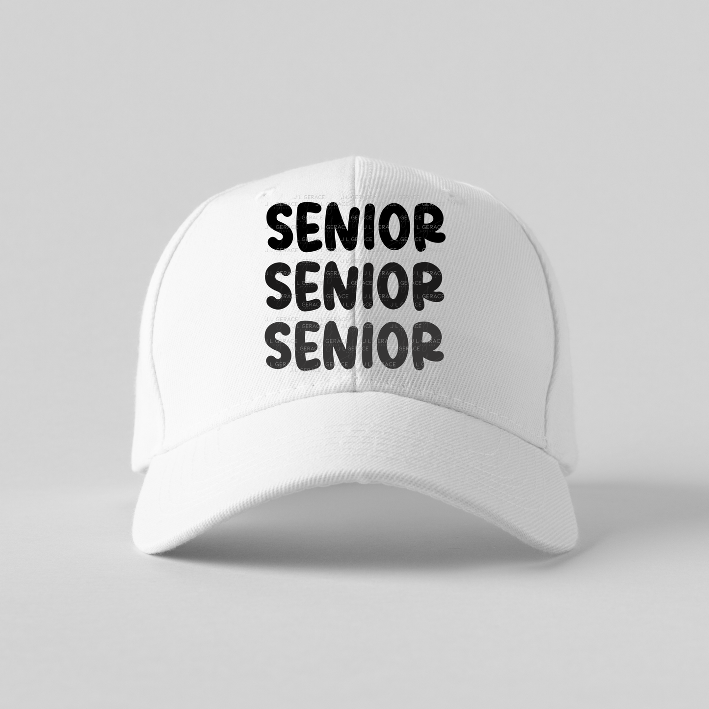 Senior PNG – Bold Black Graduation Lettering Design