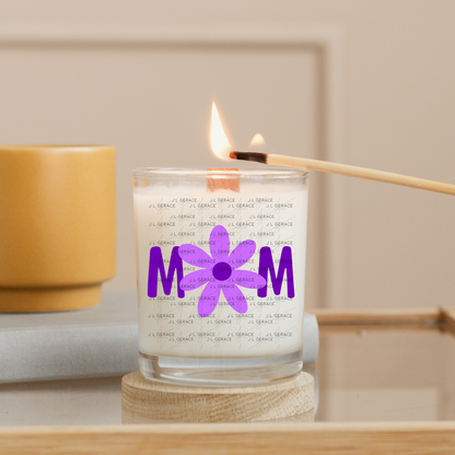 Mom Flower PNG Clipart Sublimation PNG Mothers Day Purple Daisy Design