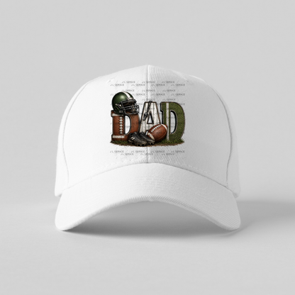Dad PNG – Football Sports Design with Helmet Cleats and Ball