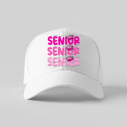 Senior PNG – Pink Graduation Cap Lettering Design
