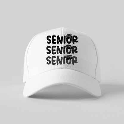 Senior PNG – Black Graduation Cap Lettering Design