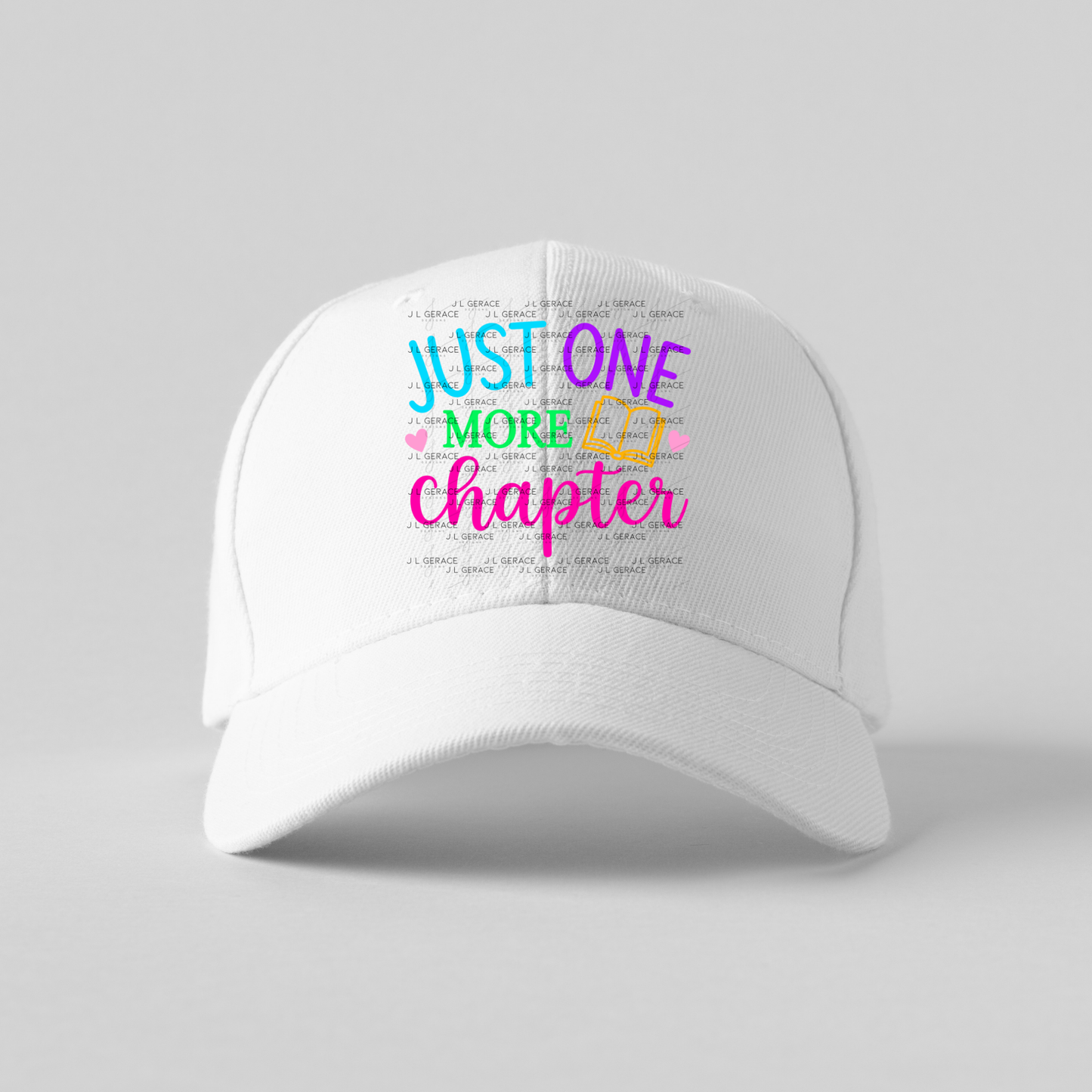 Just One More Chapter Teacher Colorful PNG