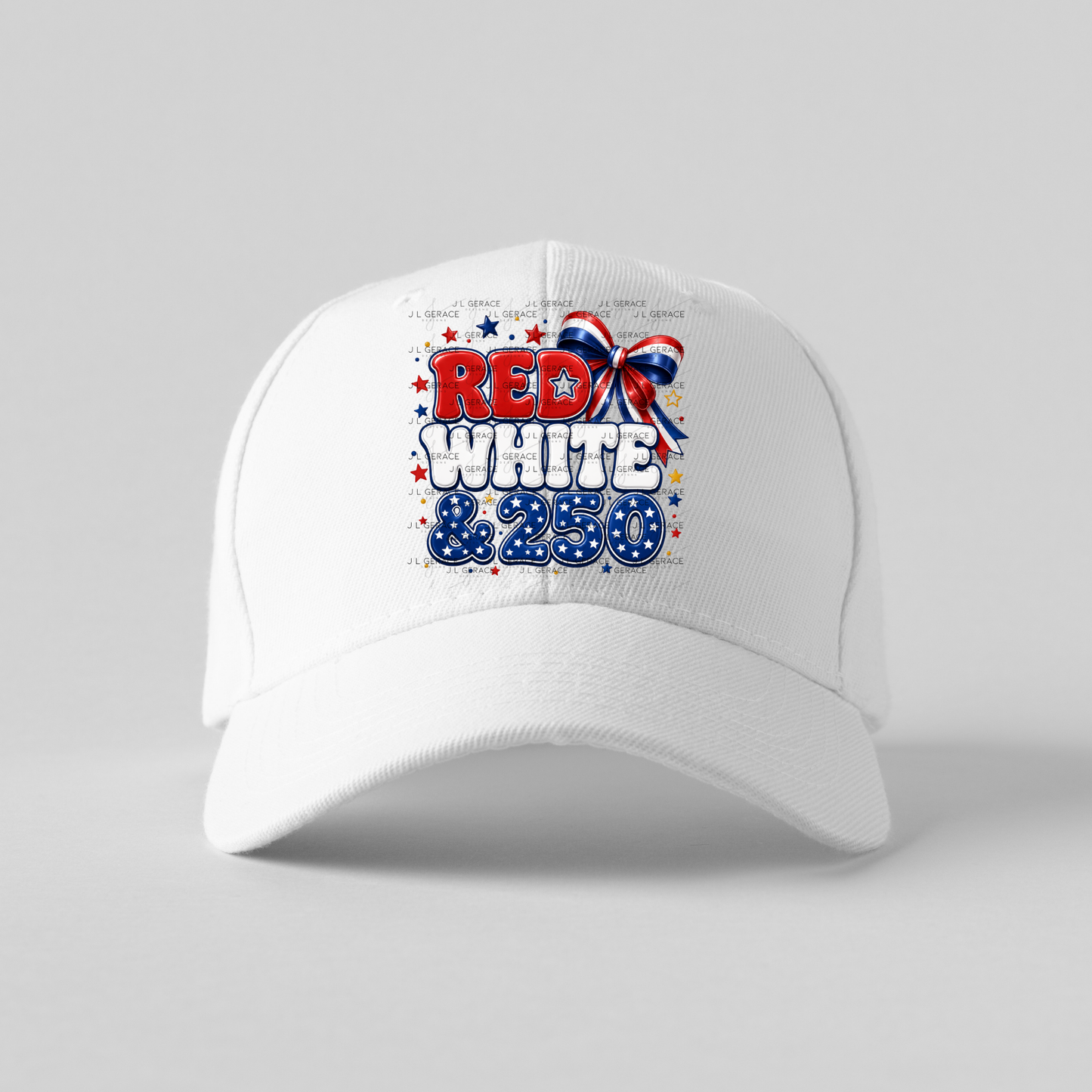 Red White & 250 Patriotic PNG Design