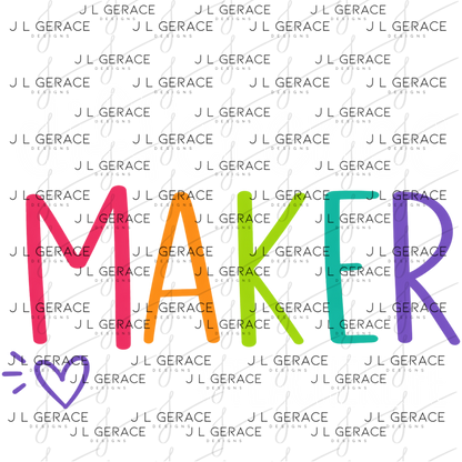 Difference Maker Rainbow Teacherlife PNG Digital Download (2 Colors)