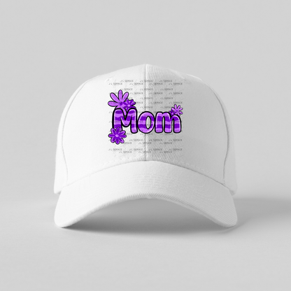 Mom Daisy Floral Purple PNG Design