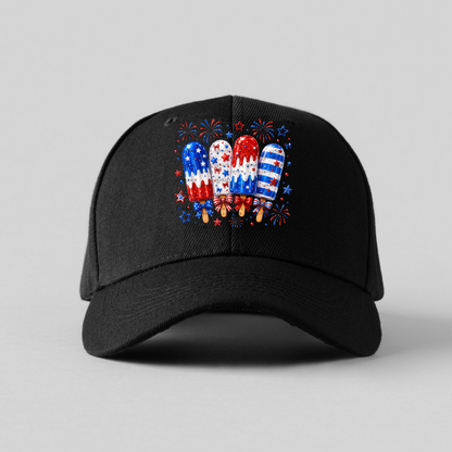 Patriotic Popsicles Fireworks PNG Design