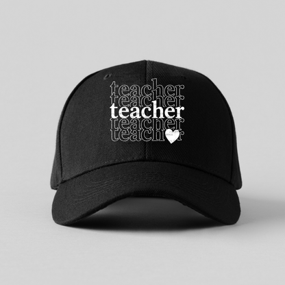 Teacher Teacher Heart PNG Digital Download (2 Colors)