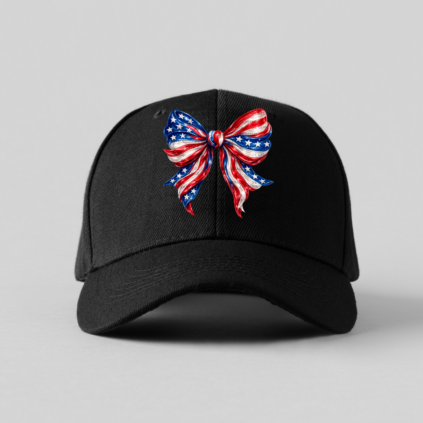 America Flag Bow Patriotic PNG Design