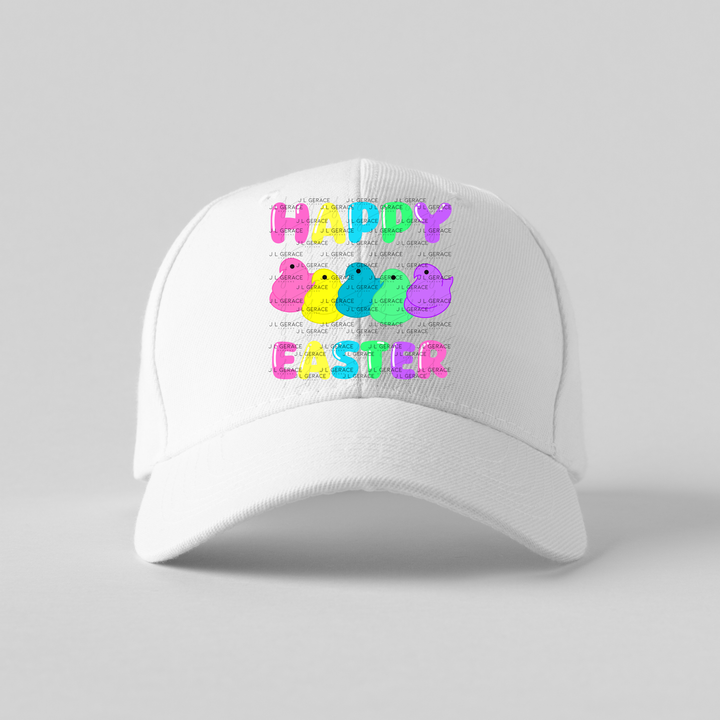 Happy Easter Chick Clipart Sublimation PNG Peeps Chick Colorful Design