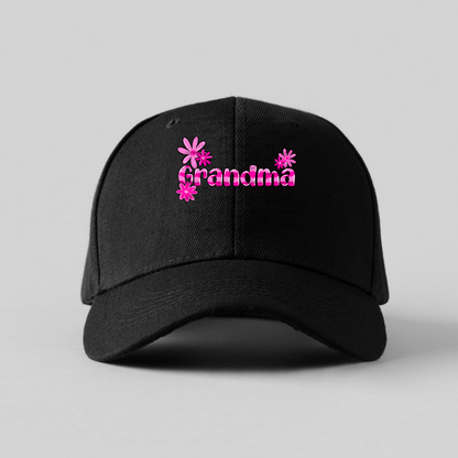 Grandma PNG – Pink Floral Name Sublimation Design