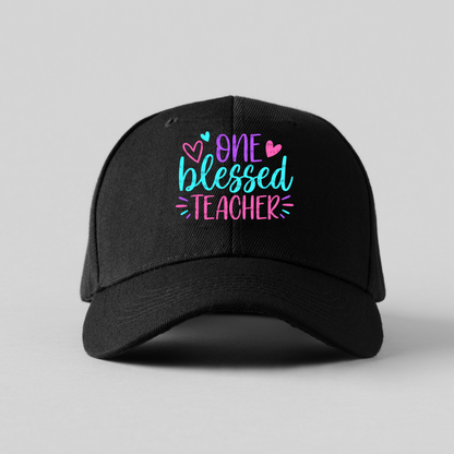 One Blessed Teacher Color PNG