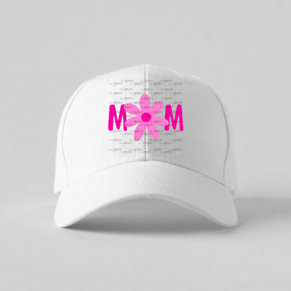 Mom Daisy Floral Pink Gradient PNG Design