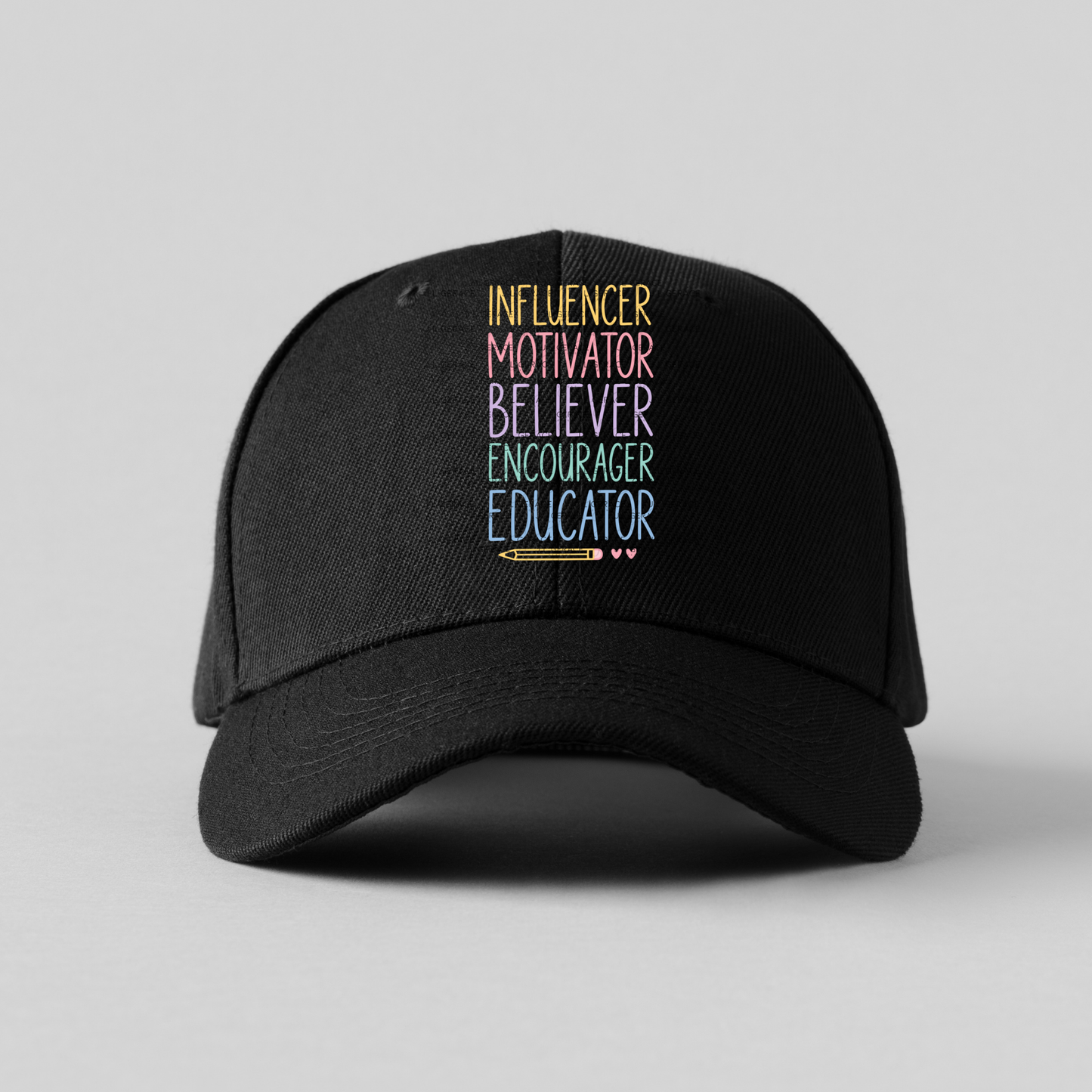 Influencer Motivator Believer Educator Teacher Colorful PNG