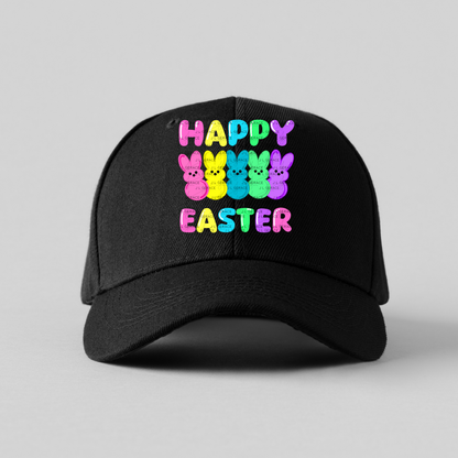Happy Easter Bunny Clipart Sublimation PNG Peeps Bunny Colorful Design
