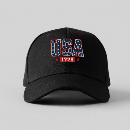 USA 1776 Distressed Patriotic PNG Design