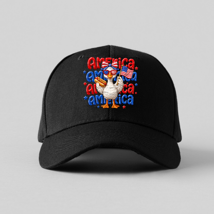 America Goose Hotdog Patriotic PNG Design