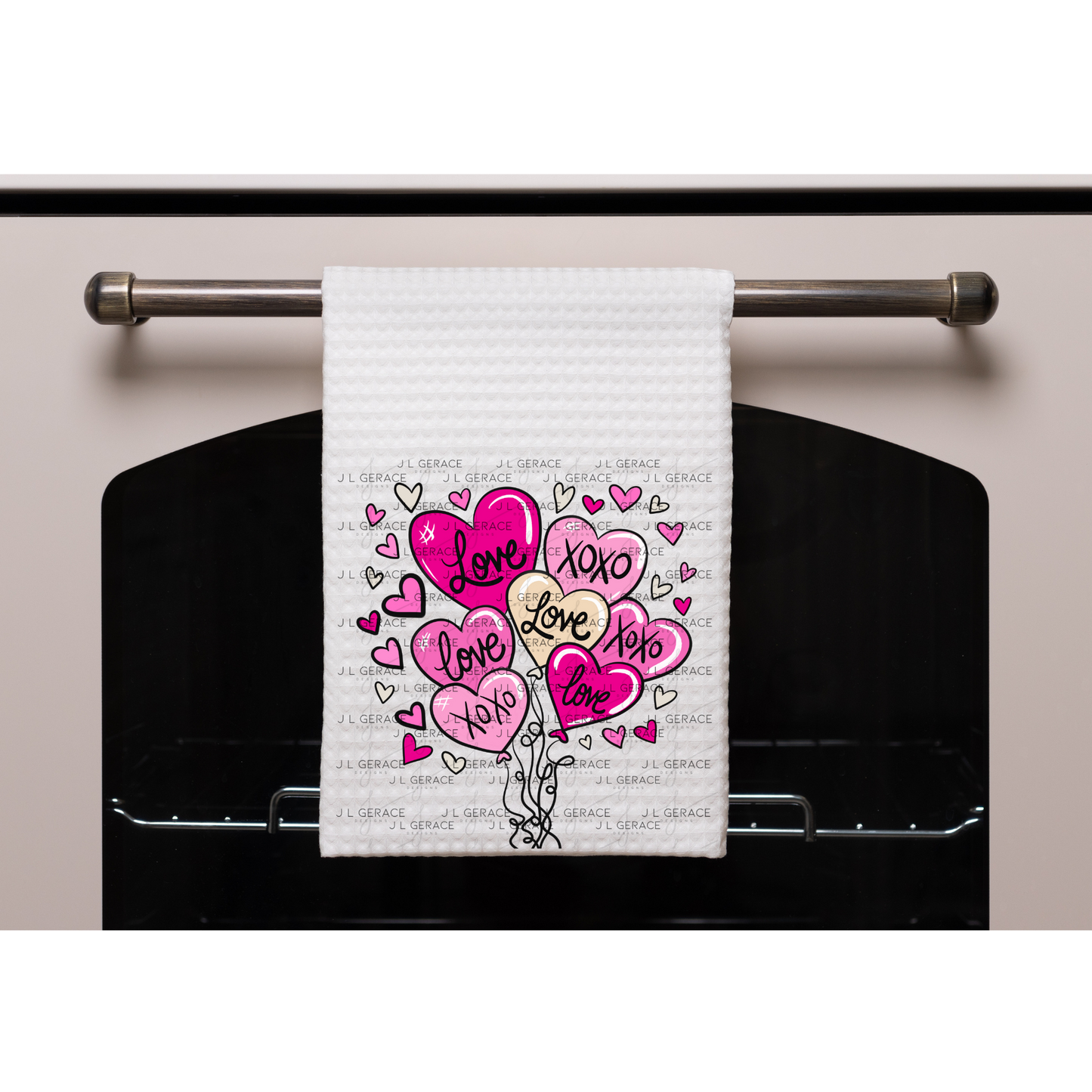 Pink Love & XOXO Heart Balloon Bouquet PNG