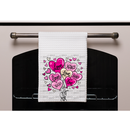 Pink Love & XOXO Heart Balloon Bouquet PNG