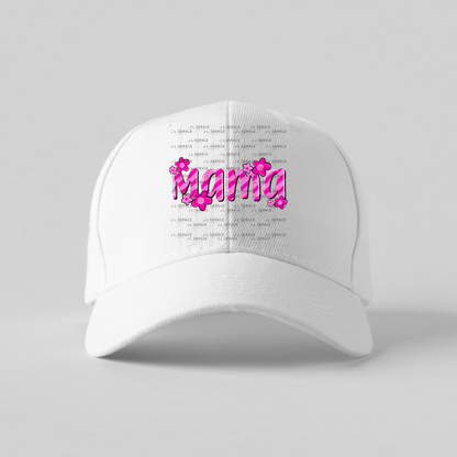 Mama Daisy Floral Pink PNG Design