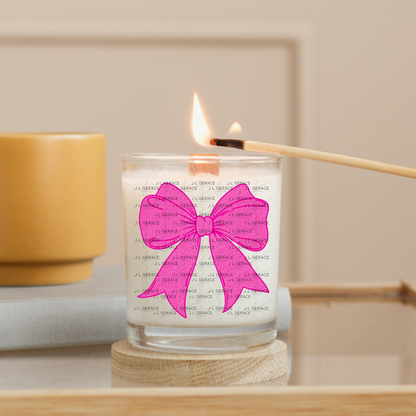 Pink Heart Pattern Bow PNG Clipart – Valentine Ribbon Bow Digital Download