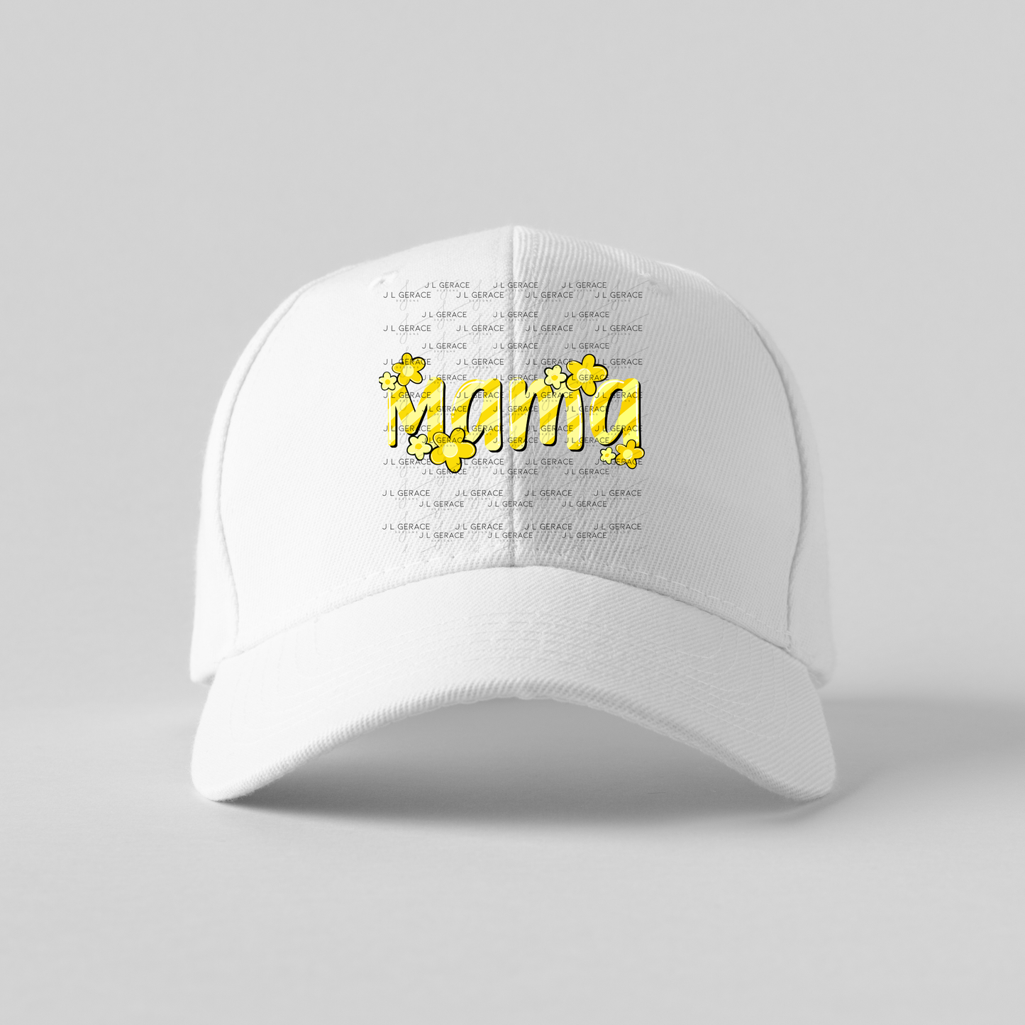 Mama Daisy Floral Yellow PNG Design