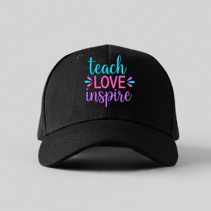 Teach Love Inspire Teacher Color PNG