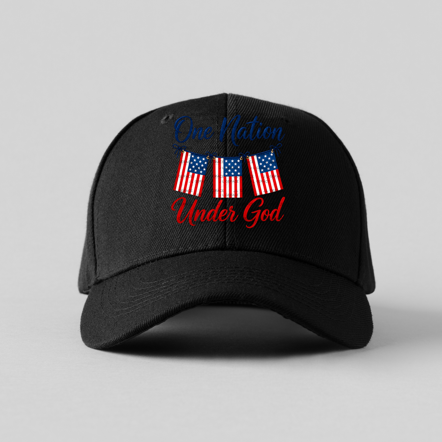 One Nation Under God Patriotic PNG Design